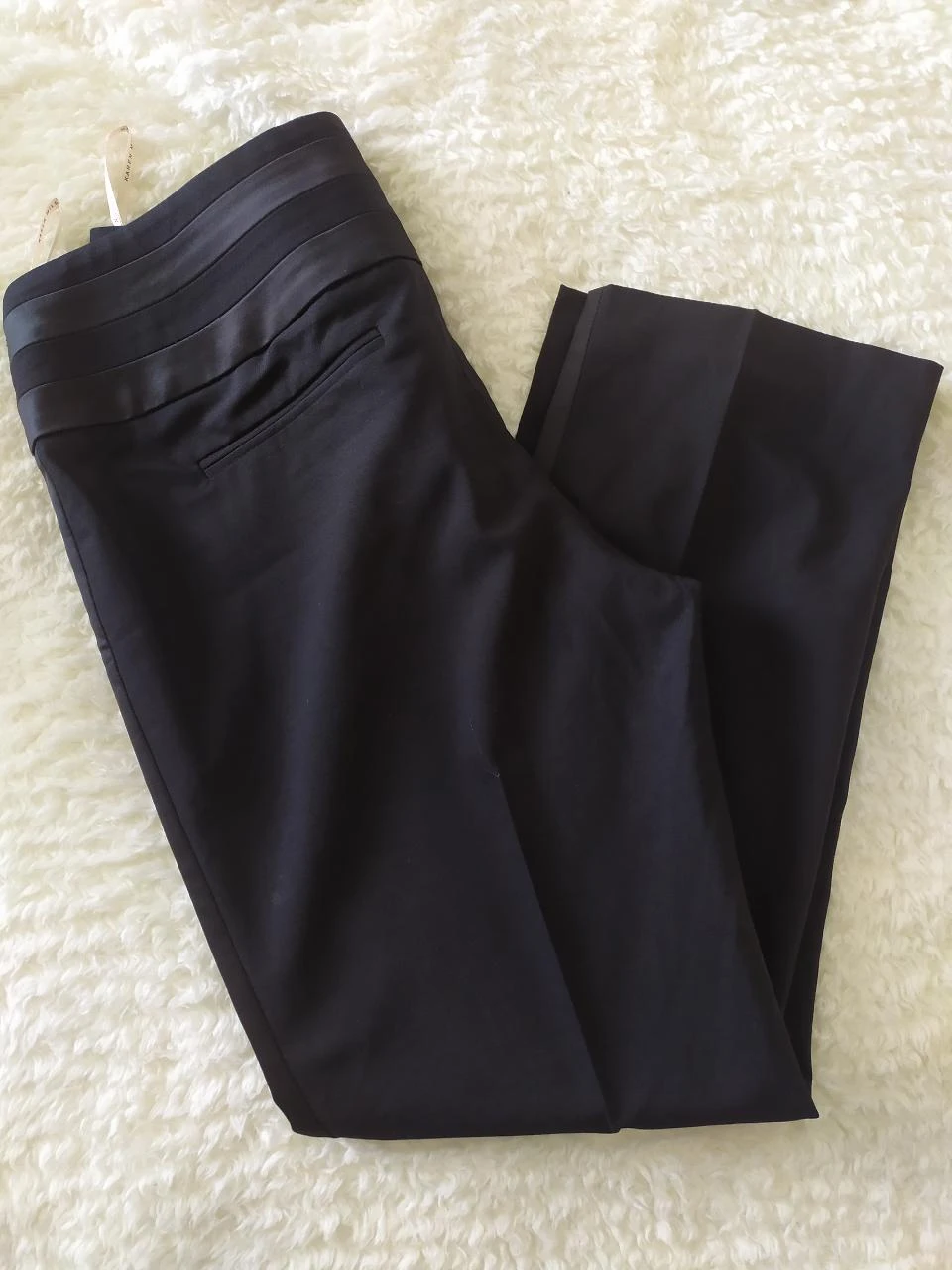 Karen Millen Pantalon Capri Élégant en Laine Noir UK8 EU36 Neuf – photo 18
